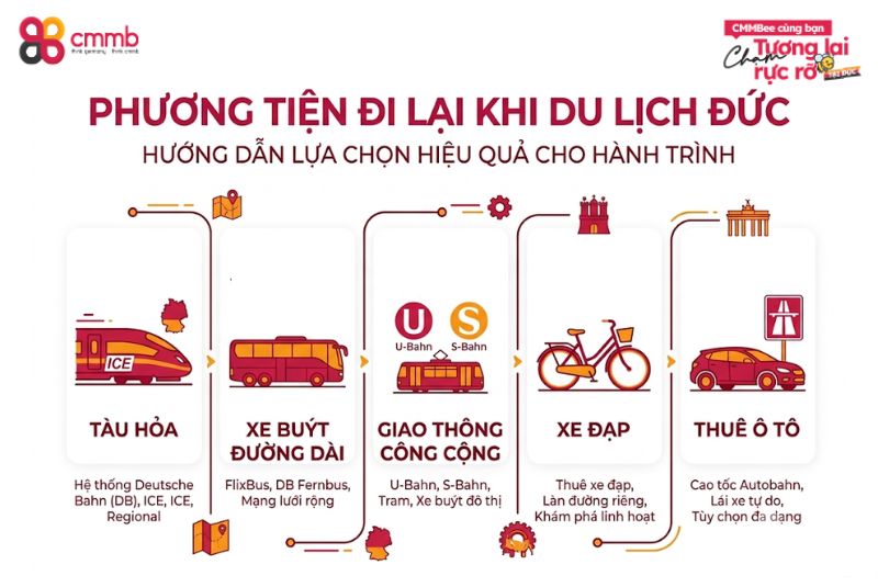 Tất tần tật kinh nghiệm đi du lịch tự túc tại Đức 2 Phương tiện đi lại