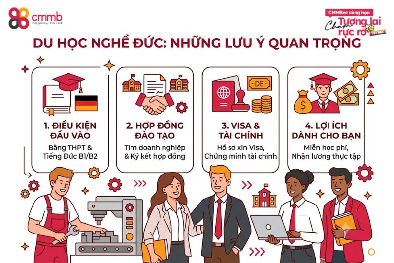 Khi Làm Thủ Tục Du Học Đức, Cần Lưu Ý Những Thông Tin Gì? 2 Du học nghề Đức cần lưu ý những thông tin nào?