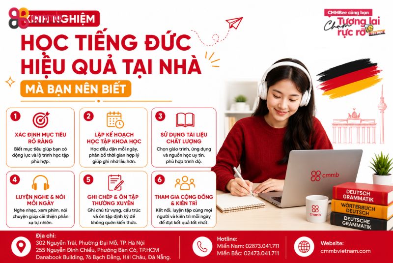 Kinh nghiệm học tiếng Đức hiệu quả tại nhà mà bạn nên biết