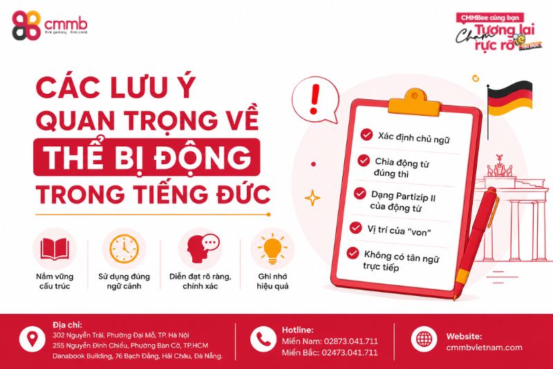Dạng Câu Bị Động Trong Tiếng Đức Bạn Nên Biết 1 Các lưu ý quan trọng về thể bị động trong tiếng Đức