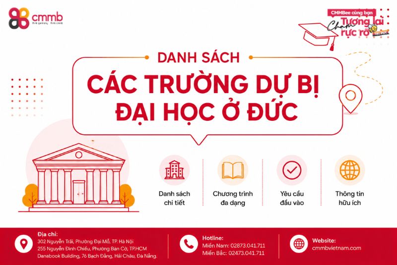 Danh Sách Các Trường Dự Bị Đại Học ở Đức Bạn Nên Tham Khảo 2 Danh sách các trường dự bị Đại học ở Đức