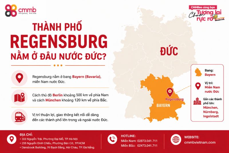 Hành Trình Khám Phá Regensburg - Thành Phố Tuyệt Đẹp của Đức 1 Thành phố Regensburg nằm ở đâu nước Đức?