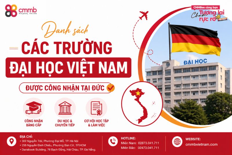 Danh sách các trường đại học Việt Nam được công nhận tại Đức