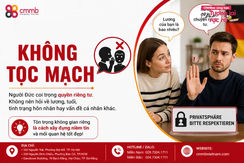 05 điều cấm kỵ khi sống ở Đức - Phần 1 về văn hóa 3 Không tọc mạch