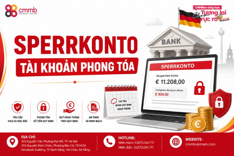 MỞ TÀI KHOẢN DU HỌC ĐỨC VÀ VIỆC CHUYỂN TIỀN QUA ĐỨC 1 SPERRKONTO – Tài khoản phong tỏa