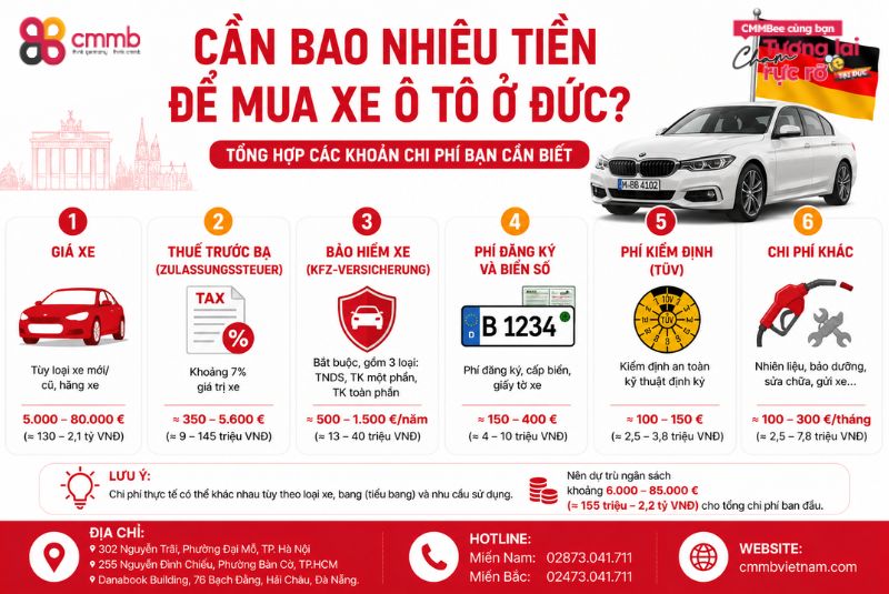Cần Bao Nhiêu Tiền Để Mua Xe Ô Tô Ở Đức?