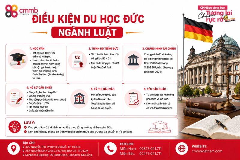 Du Học Đức Ngành Luật Liệu Có Khó Như Bạn Nghĩ? 2 Điều kiện du học Đức ngành luật