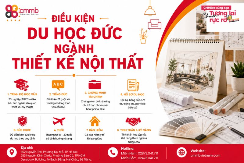 Điều kiện du học Đức ngành thiết kế nội thất