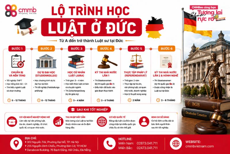 Du Học Đức Ngành Luật Liệu Có Khó Như Bạn Nghĩ? 3 Lộ trình học luật ở Đức