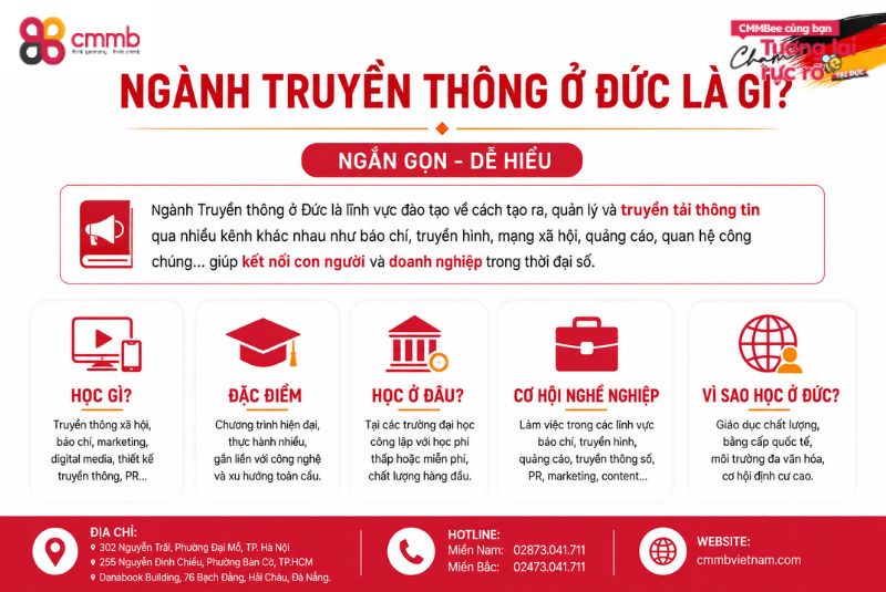 Du Học Đức Ngành Truyền Thông: Điều Kiện, Lộ Trình, Chi Phí 1 Ngành truyền thông ở Đức là gì?