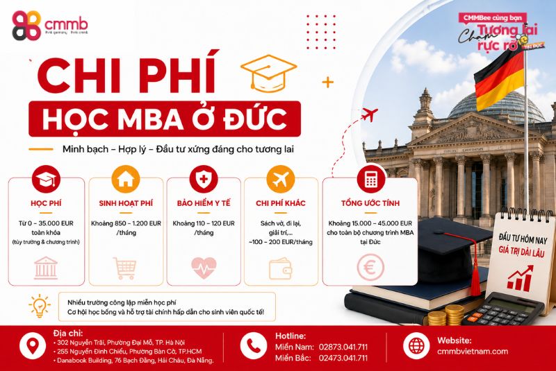 Học MBA ở Đức: Chương Trình Thạc Sĩ Chuẩn Bậc Nhất Thế Giới 3 Chi phí học MBA ở Đức