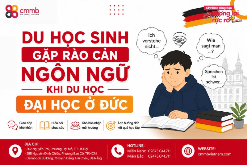 Du học sinh gặp rào cản ngôn ngữ khi du học đại học ở Đức
