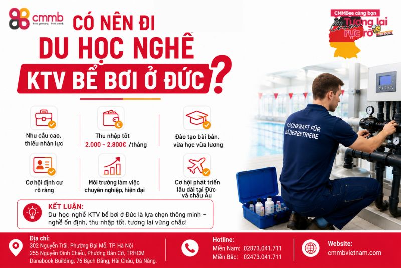 Có nên đi du học nghề KTV bể bơi ở Đức không?