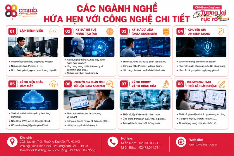 Chuyển Đổi Bằng Kỹ Sư Tại Đức 2026 - Cơ Hội Định Cư Nhanh Nhất 2 Các ngành nghề hứa hẹn với công nghệ chi tiết