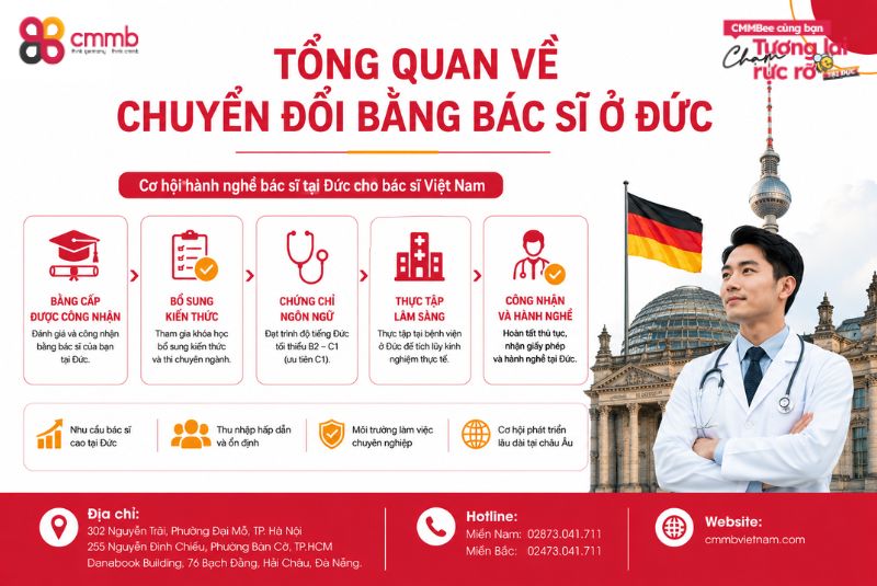 Chuyển Đổi Bằng Bác Sĩ Tại Đức 2026 - Cơ Hội Tương Lai Rộng Mở 1 Tổng quan về chuyển đổi bằng bác sĩ ở Đức