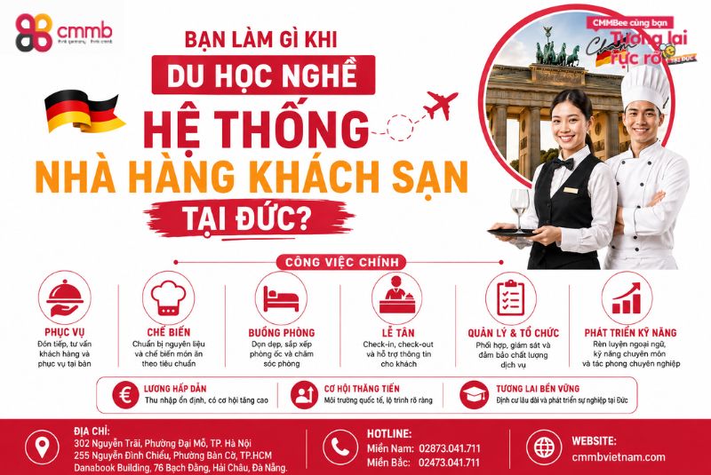 Du Học Nghề Hệ Thống Nhà Hàng Khách Sạn Tại Đức 1 Bạn làm gì khi du học nghề hệ thống nhà hàng khách sạn tại Đức?