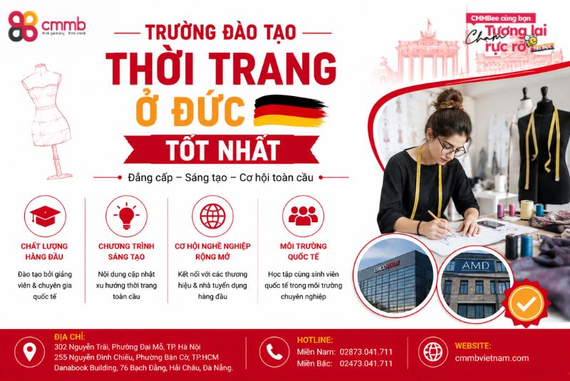 5 trường đào tạo thời trang ở Đức tốt nhất