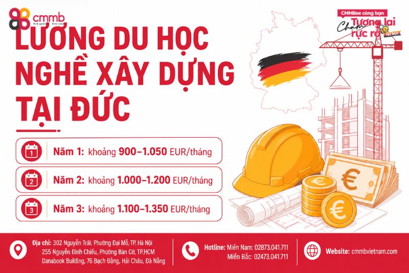 DU HỌC NGHỀ XÂY DỰNG TẠI ĐỨC VÀ NHỮNG THÔNG TIN CẦN BIẾT 1 Lương du học nghề xây dựng tại Đức