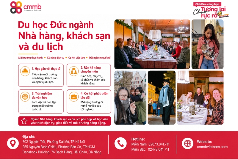 Du học Đức từ A-Z: Điều kiện, thủ tục, hồ sơ cần thiết 14 Du học Đức ngành Nhà hàng, khách sạn và du lịch