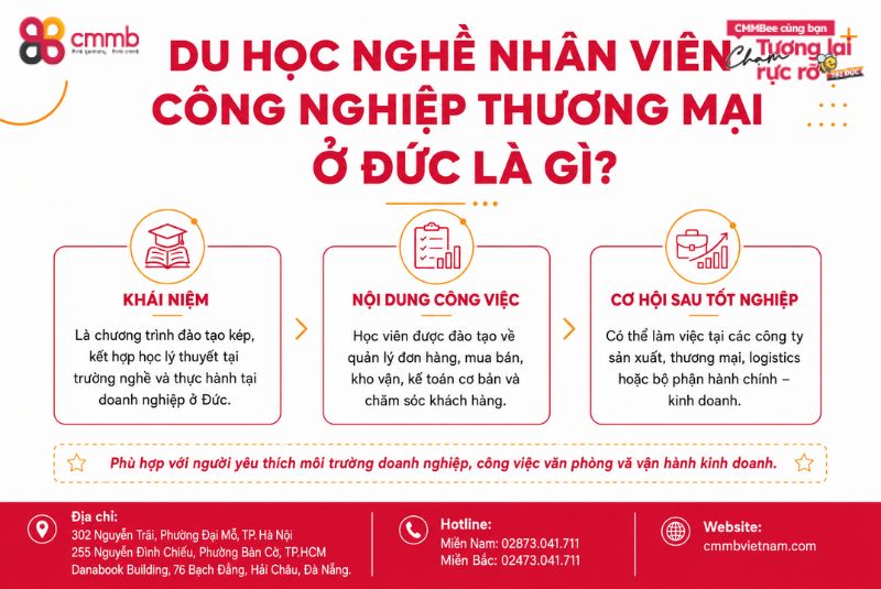 Du học nghề Nhân viên công nghiệp thương mại ở Đức Industriekaufmann/frau 1 Du học nghề Nhân viên công nghiệp thương mại ở Đức là gì?