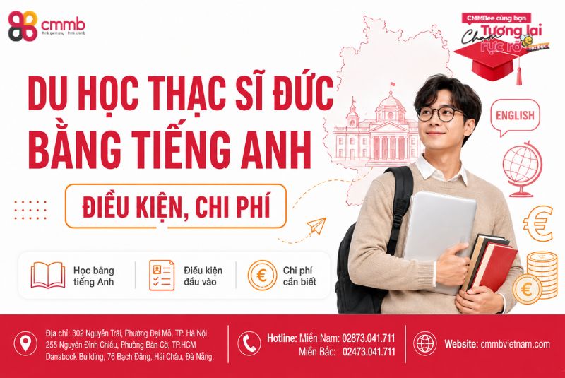 Du học thạc sĩ Đức bằng tiếng Anh: Điều kiện, chi phí