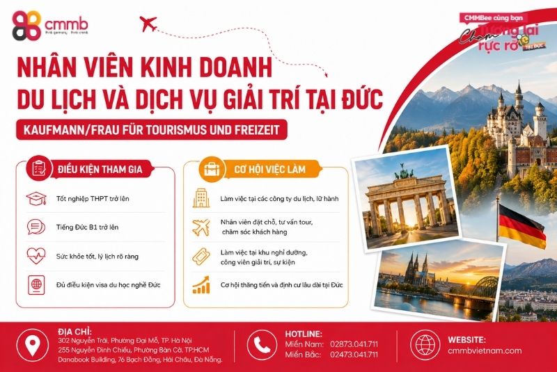 Du học nghề Nhân viên kinh doanh du lịch và dịch vụ giải trí tại Đức 2 Du học nghề Nhân viên kinh doanh du lịch và dịch vụ giải trí tại Đức