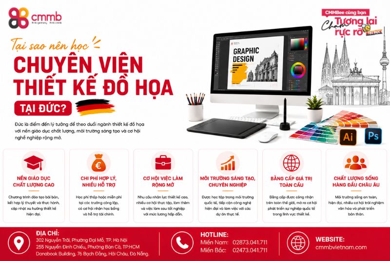 Tại sao nên học Chuyên viên thiết kế đồ họa tại Đức