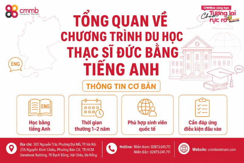 Du học thạc sĩ Đức bằng tiếng Anh: Điều kiện, chi phí 2 Tổng quan về chương trình du học thạc sĩ Đức bằng tiếng Anh