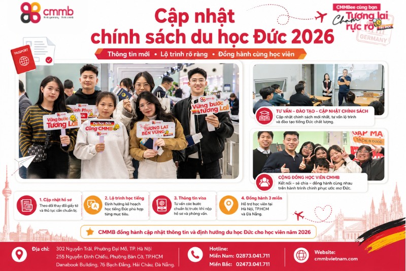 Du học Đức từ A-Z: Điều kiện, thủ tục, hồ sơ cần thiết 1 Cập nhật chính sách du học Đức 2026