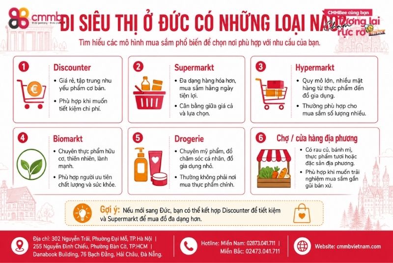 Tip để đi siêu thị ở Đức “xịn” như người bản xứ 1 Đi siêu thị ở Đức có những loại nào?