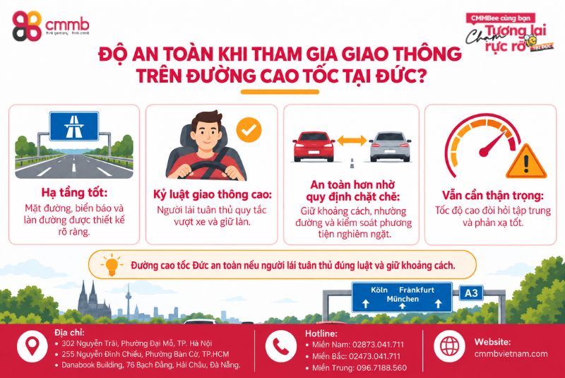 Độ an toàn khi tham gia giao thông trên đường cao tốc tại Đức?