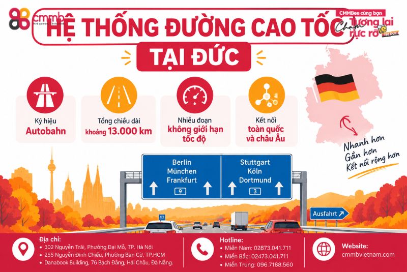 Hệ thống đường cao tốc tại Đức cực kỳ chất lượng