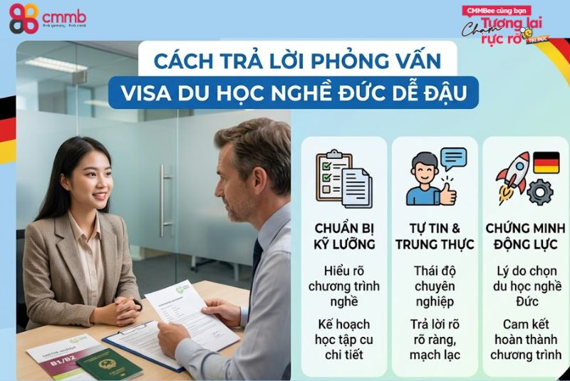 Cách trả lời phỏng vấn visa du học nghề Đức dễ đậu