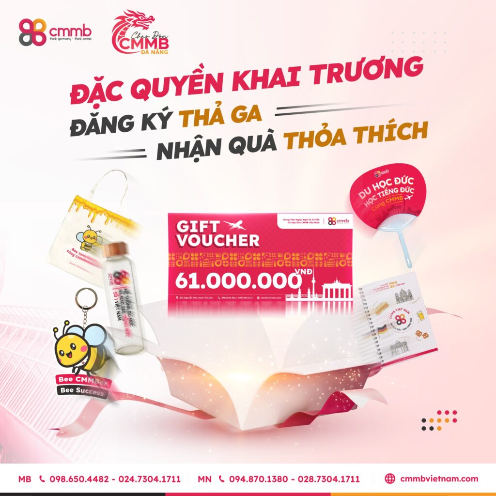 Chuỗi sự kiện khai trương CMMB Đà Nẵng chính thức ra mắt 3 Cơ hội nhận quà và ưu đãi riêng tại cơ sở Đà Nẵng