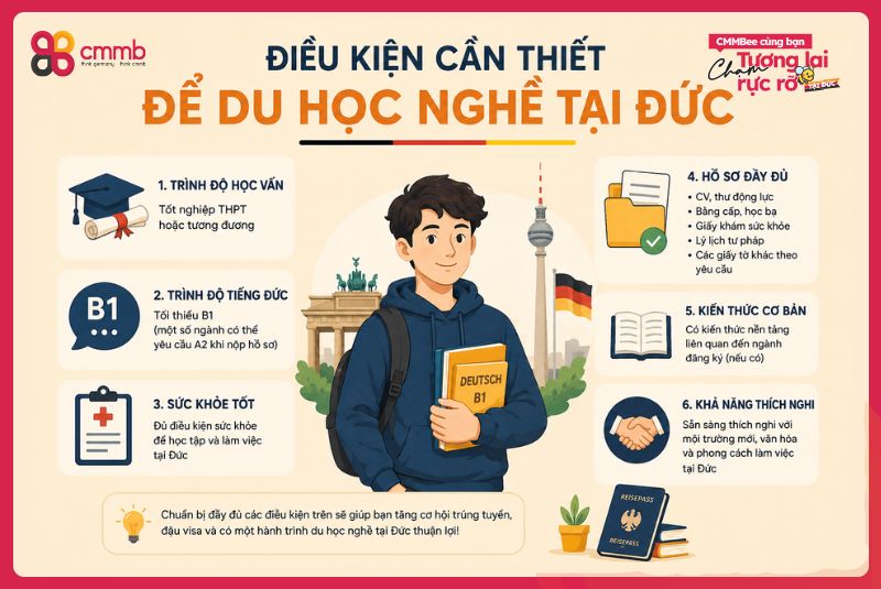 Người hướng nội nên du học nghề Đức ngành gì? 2 Điều kiện cần thiết để du học nghề tại Đức