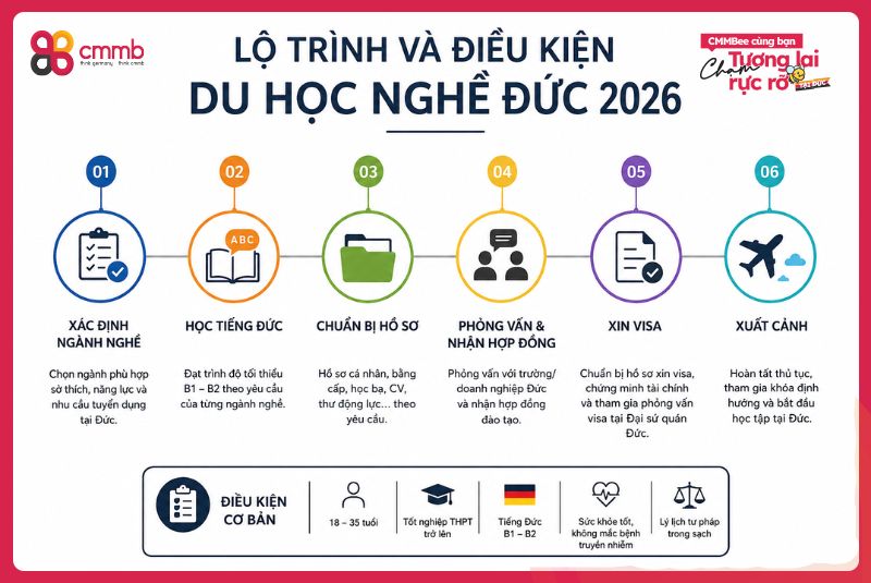 Người thích chăm sóc nên du học nghề Đức ngành gì? 3 Lộ trình và điều kiện du học nghề Đức 2026