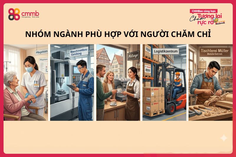 Người chăm chỉ nên du học nghề Đức ngành gì? 5 nhóm ngành phù hợp