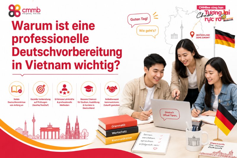 Deutsch-Sprachschule in Vietnam für Ausbildung und Arbeit 1 Warum ist eine professionelle Deutschvorbereitung in Vietnam wichtig?