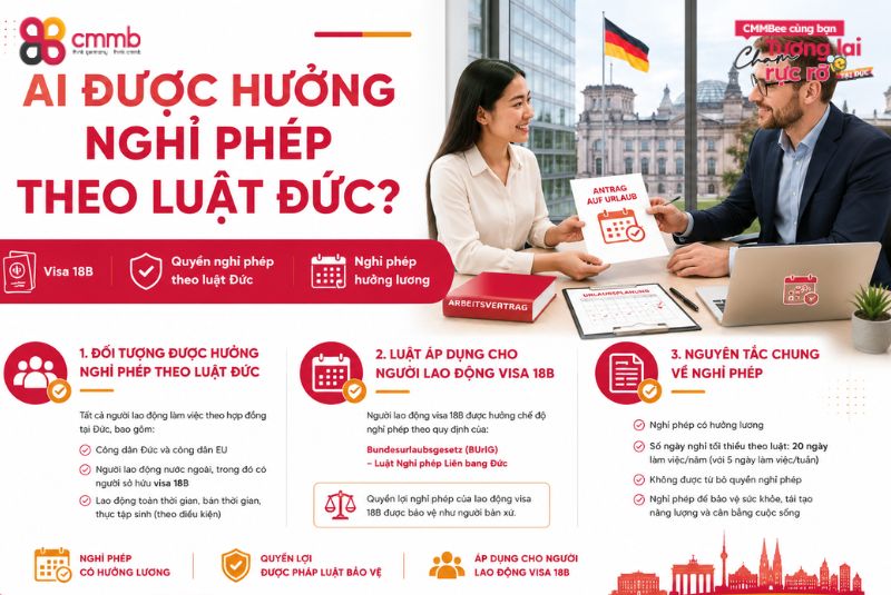 Ai được hưởng nghỉ phép theo luật Đức?