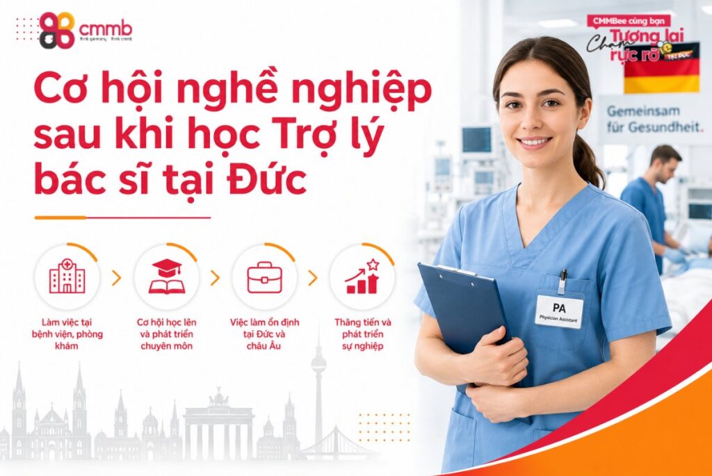 Du học song bằng Đức ngành Trợ lý bác sĩ tại CMMB 4 Cơ hội nghề nghiệp sau khi học Trợ lý bác sĩ tại Đức