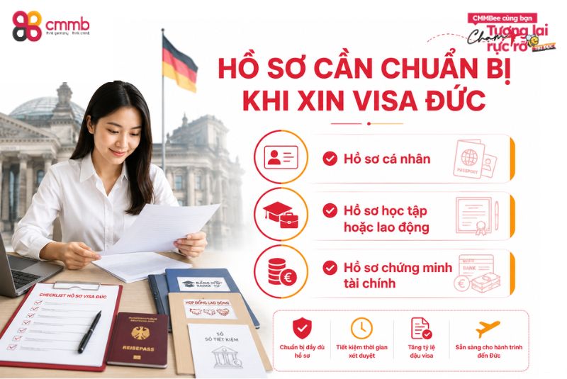 Hồ sơ cần chuẩn bị khi xin visa Đức