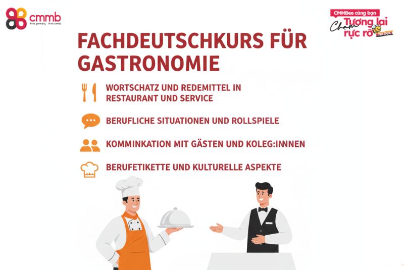 Inhalte eines Fachdeutschkurses für Gastronomie