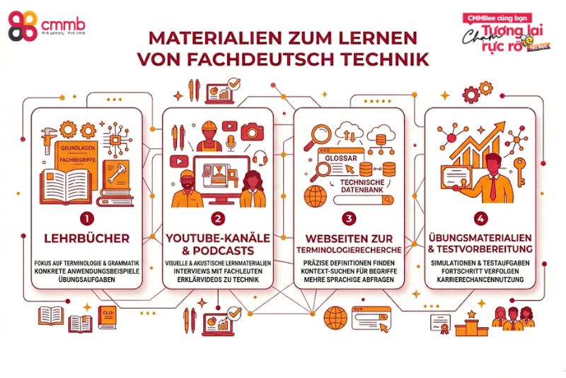 Materialien zum Lernen von Fachdeutsch Technik