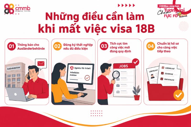 Những điều cần làm khi mất việc visa 18B