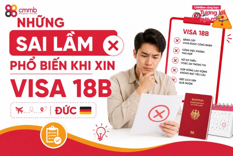 Những sai lầm phổ biến khi xin visa 18B cần tránh