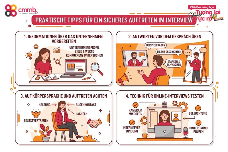 Interviewvorbereitung Vietnam: Tipps für Bewerber 2 Praktische Tipps für ein sicheres Auftreten im Interview
