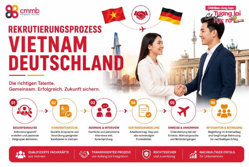 Rekrutierungsprozess Vietnam Deutschland 2026: Ablauf, Tipps