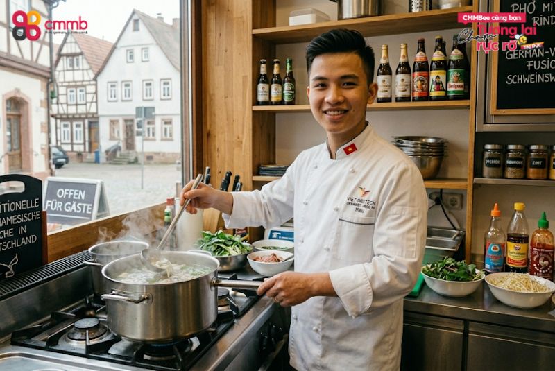 vi sao nganh dau bep tai duc thu hut nhieu ban tre