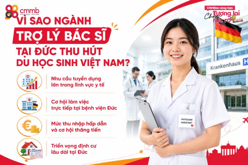 Tư vấn du học Đức ngành trợ lý bác sĩ: Lộ trình học tập A-Z 1 Vì sao ngành trợ lý bác sĩ tại Đức đang thu hút du học sinh Việt Nam?