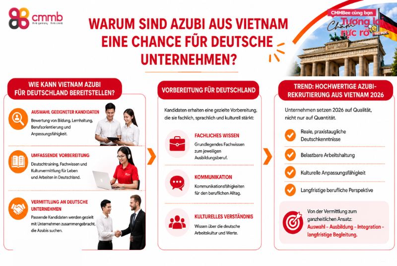 Azubi aus Vietnam: Nachwuchskräfte für Deutschland gewinnen 1 Warum sind Azubi aus Vietnam eine Chance für deutsche Unternehmen?